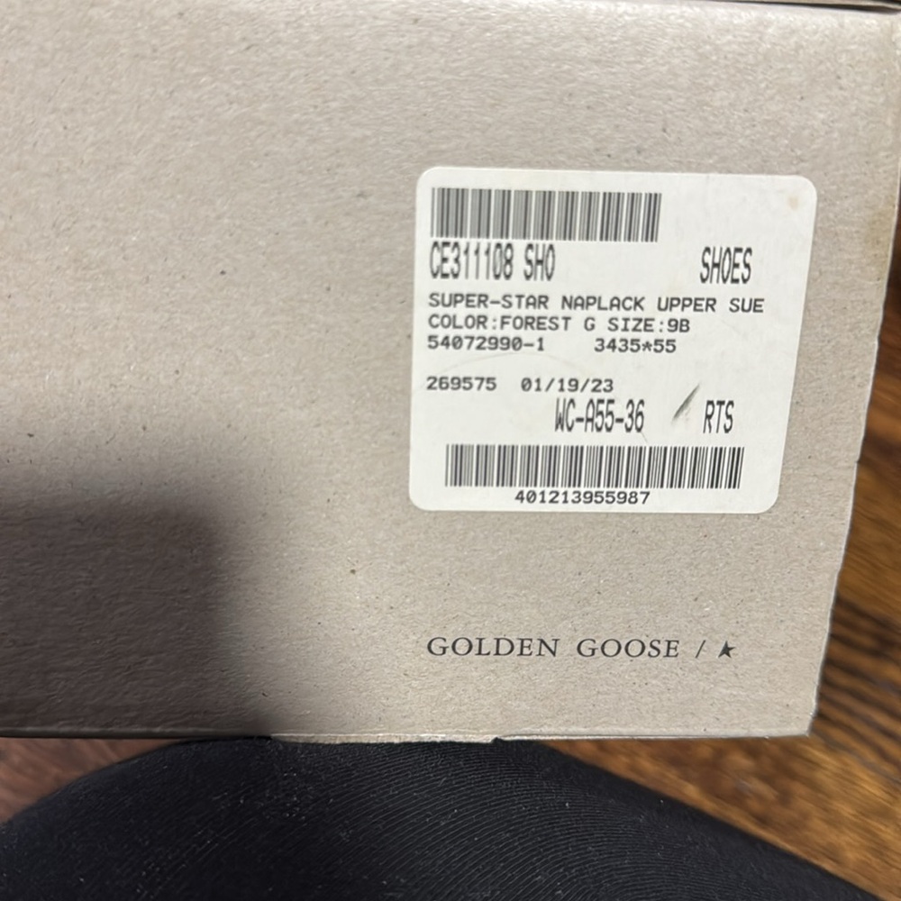 Golden Goose Olive Green Super Star Sneakers - Picture 6 of 6